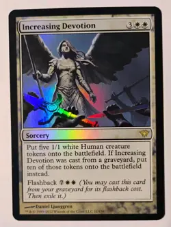 Foil Increasing Devotion MTG, Commander 2020, LP+, Rare Sorcery - Image 1
