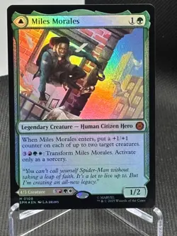 Miles Morales Marvel's Spider-Man Foil #108 MTG NP - Image 2