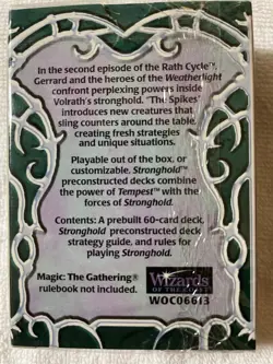 Magic The Gathering STRONGHOLD THE SPIKES New Sealed Theme Deck MTG - Image 2