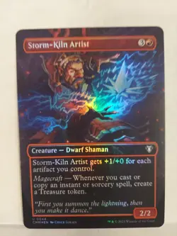 Storm-Kiln Artist (Borderless) Commander Masters Foil - Image 1