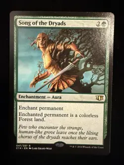 Song of the Dryads #47 (NM) Commander 2014 C14 Magic MTG - Image 1