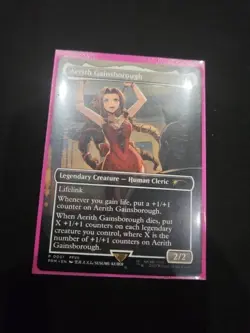 Aerith Gainsborough (Borderless) Final Fantasy MTG RC Promo NM - Image 1