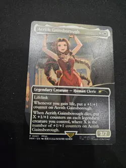 Aerith Gainsborough (Borderless) Final Fantasy MTG RC Promo NM - Image 3