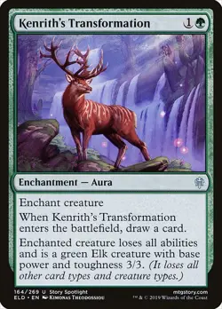 Kenrith's Transformation Regular - Throne Of Eldraine MTG-NM - Image 1