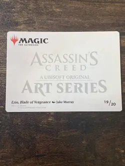 Ezio, Blade of Vengeance 19/20 Art Series Assassin's Creed MTG Magic S1823* - Image 2
