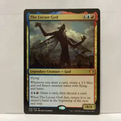 MTG The Locust God Magic: The Gathering Commander 2020 Mythic #219 - Image 1