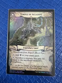 Arguel's Blood Fast / Temple of Aclazotz Buy-A-Box Ixalan Treasure Chest MTG NM - Image 1