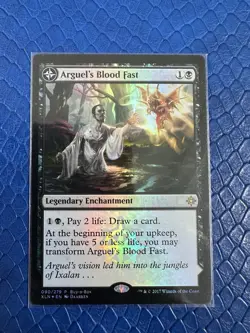Arguel's Blood Fast / Temple of Aclazotz Buy-A-Box Ixalan Treasure Chest MTG NM - Image 2