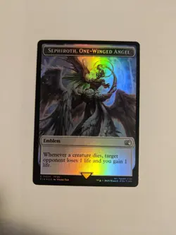MTG Emblem Foil Sephiroth, One-Winged Angel Robot Warrior Double-Sided Token FF - Image 1