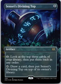 Sensei's Divining Top (Borderless) 398 Double Masters 2022 NM MTG - Image 1