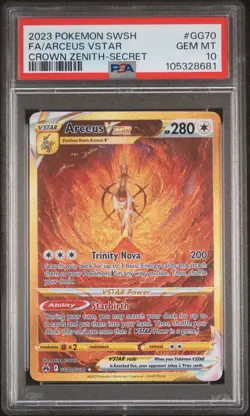 2023 POKEMON SWORD & SHIELD CROWN ZENITH SECRET FULL ART/ARCEUS VSTAR PSA 10 - Image 1