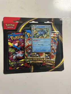 Pokemon Mega Evolution Golduck 3 Booster Blister Pack - Image 1