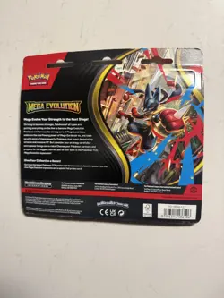 Pokemon Mega Evolution Golduck 3 Booster Blister Pack - Image 3