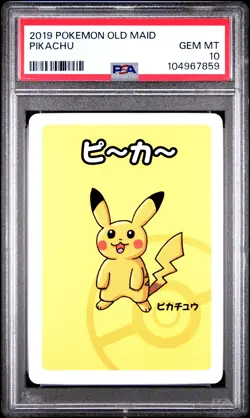2019 POKEMON OLD MAID PIKACHU PSA 10 - Image 1