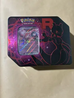 Pokemon TCG Team Rockets Mewtwo EX Tin - Sealed - Image 1