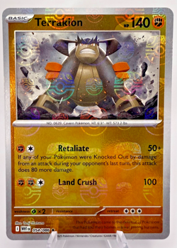 Pokemon TCG S&V White Flare Terrakion Master Ball 054/086 English - Image 1