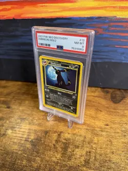 2001 POKEMON NEO DISCOVERY #13 UMBREON-HOLO PSA 8 - Image 3