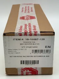 Pokemon TCG ME01 Mega Evolution Booster Box SEALED CASE (6 Boxes) - Image 1