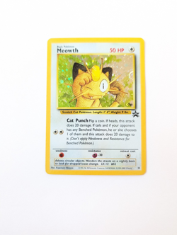 2000 Pokemon Meowth GB Black Star Promo holo - Image 1