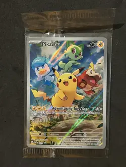 Pikachu SEALED ETB Promo SVP 027 Pokemon Paldea Evolved Elite Trainer Box - Image 1