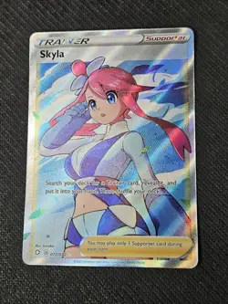 Pokemon Card TCG - Skyla 072/072 Ultra Rare Full Art Trainer Shining Fates NM - Image 1