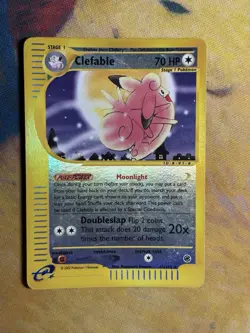 Clefable Reverse Holo 41/165 Expedition Pokemon Card 2002 E Reader Series - Image 2