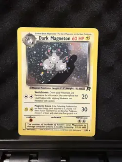 Pokemon Dark Magneton TCG Holo Rare Card 11/82 - Image 1