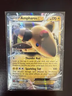 Ampharos EX Ancient Origins 27/98 Ultra Rare XY Holo Pokemon Card - Image 1