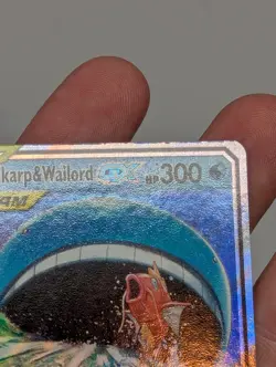Magikarp & Wailord GX SM166 Full Art Black Star Promo Holo LP - Pokemon Card - Image 4