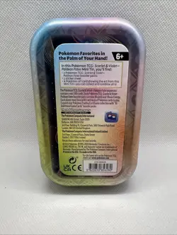 2024 Pokemon Scarlet & Violet - Paldean Fates Mini Tin - Opened - No Cards - Image 2