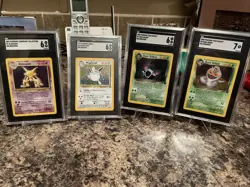 Lot Of 4 Graded Pokemon Cards - Image 1