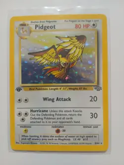 Pidgeot Jungle 1st Edition Holo Rare Pokemon Card 8/64 Vintage Wotc - Image 1