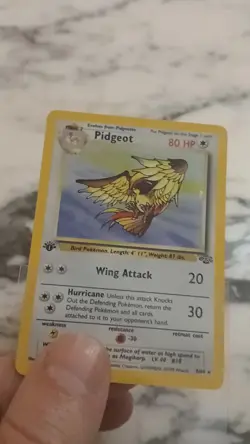 Pidgeot Jungle 1st Edition Holo Rare Pokemon Card 8/64 Vintage Wotc - Image 2