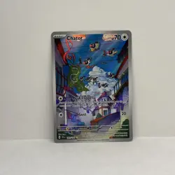 Pokemon TCG Chatot Full Art Holo Card 181/162 Temporal Forces - Image 1