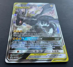 Pokemon Card PIKACHU & ZEKROM GX Tag Team SM168 Black Star Promo - NM/M - Image 3