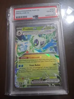 PSA 10 GEM MINT Froslass ex 003/182 Paradox Rift DR HOLO Pokemon Card - Image 1