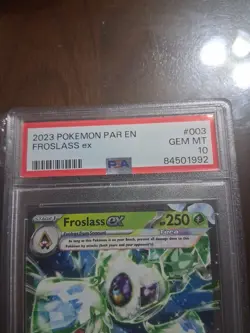 PSA 10 GEM MINT Froslass ex 003/182 Paradox Rift DR HOLO Pokemon Card - Image 2