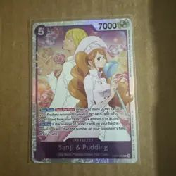One Piece Sanji & Pudding EB02-035 SR Anime Card 25th Collection - Image 1
