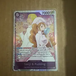One Piece Sanji & Pudding EB02-035 SR Anime Card 25th Collection - Image 2