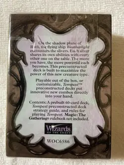 Magic the Gathering Tempest' the Slivers' Preconstructed Deck Box 1997 - Image 2