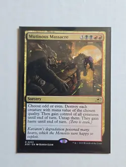 Mutinous Massacre - Edge of Eternities - NM - MTG Magic - Rare - Sorcery - Image 1