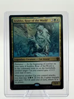Near Mint Foil Arahbo, Roar of the World Commander 2017 - Image 1