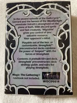 Magic The Gathering STRONGHOLD MIGRAINE New Sealed Preconstructed Theme Deck MTG - Image 2