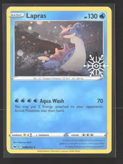 Pokemon 2020 Sword & Shield Lapras #48/202 - Image 1