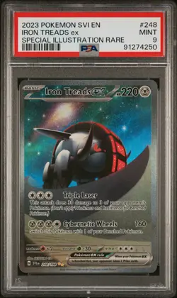 [PSA 9] Iron Treads EX 248/198 Scarlet Violet Base Pokemon TCG 2023 SIR - Image 1