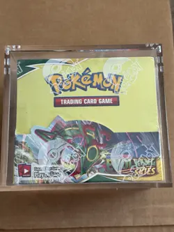 Pokemon Evolving Skies Booster Box Sword & Shield FACTORY SEALED in acrylic case - Image 1
