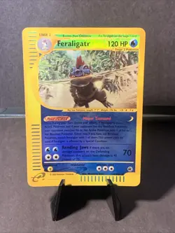 Pokemon TCG Feraligatr 12/165 Rare Reverse Holo Expedition Base VTG E-Reader HOT - Image 1