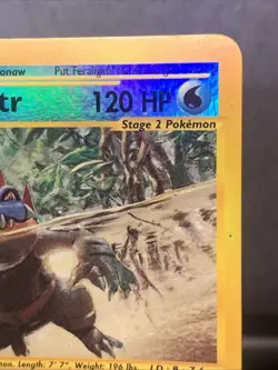 Pokemon TCG Feraligatr 12/165 Rare Reverse Holo Expedition Base VTG E-Reader HOT - Image 4