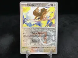 PIDGEY 016/165 REVERSE HOLO PRIZE LEAGUE PLAY STAMP POKEMON TCG: PRIZE PACK NM - Image 1