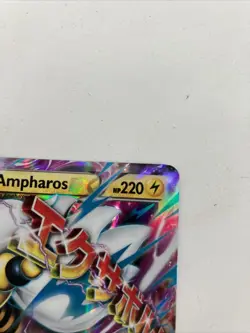 ULTRA RARE Mega M Ampharos EX 28/98 XY Ancient Origins Pokemon TCG Holo Foil LP+ - Image 3